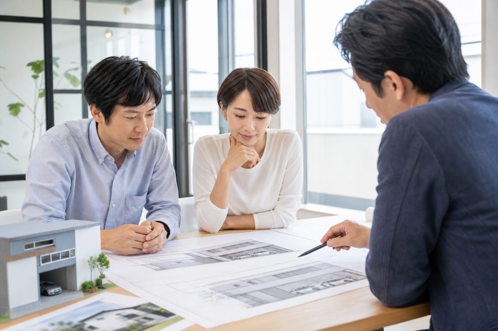 千葉県のガレージハウス建築会社との打ち合わせ風景