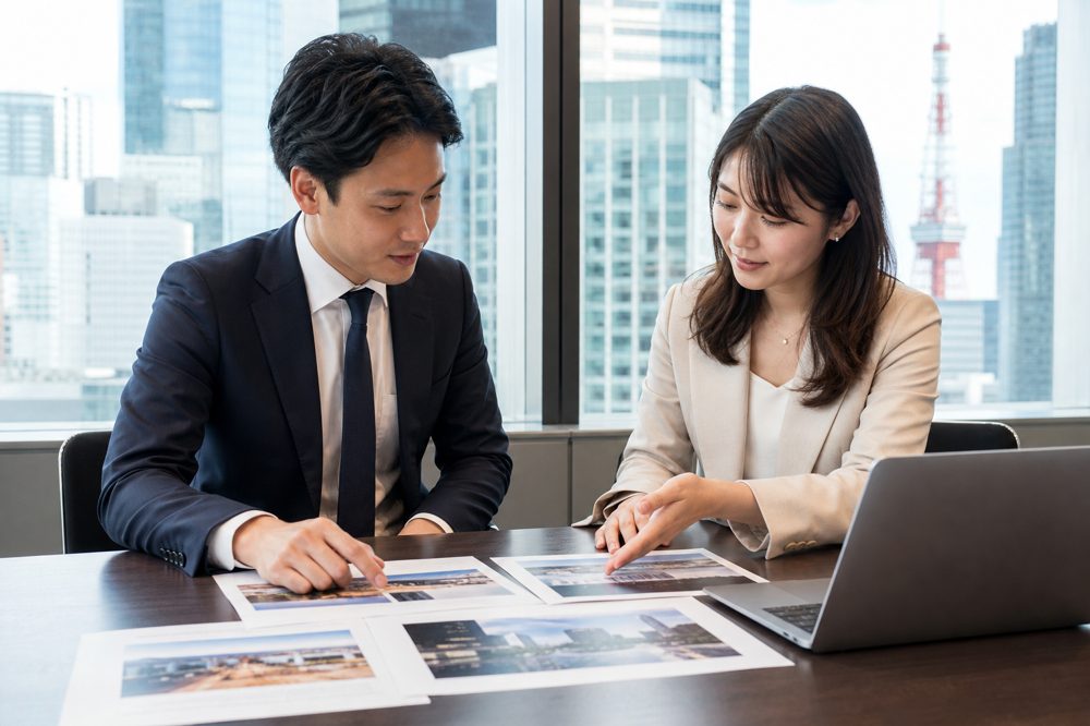 東京都の制作会社との打ち合わせシーン