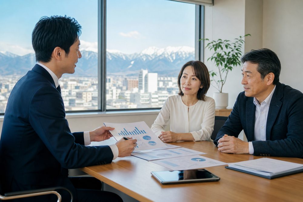 長野県の中小企業向けに企業型確定拠出年金を説明するファイナンシャルアドバイザー