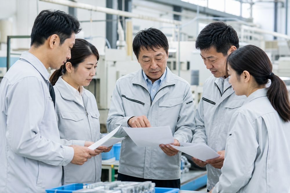 長野県の製造業企業で企業型確定拠出年金の説明を受ける従業員たち