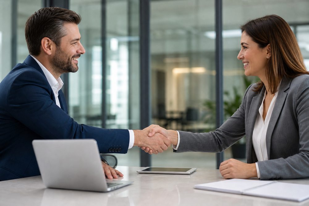 インサイドセールス代行会社とパートナーシップを締結するビジネスシーン