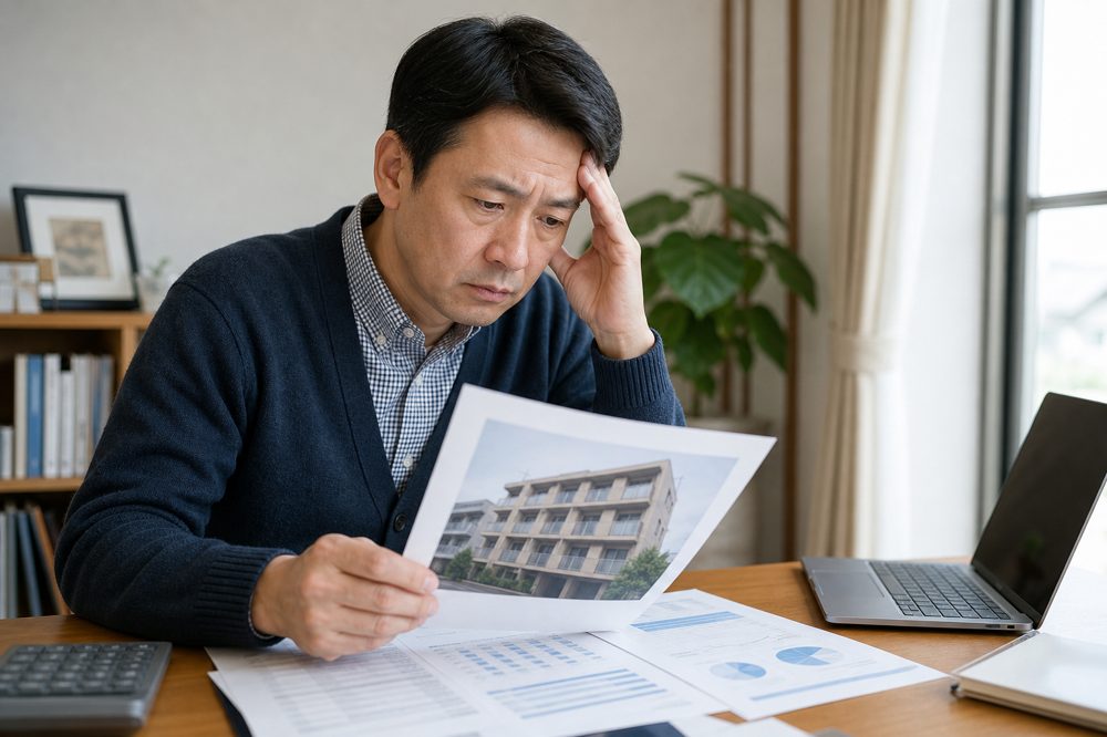 奈良のワンルームマンション売却で赤字に悩むオーナーのイメージ