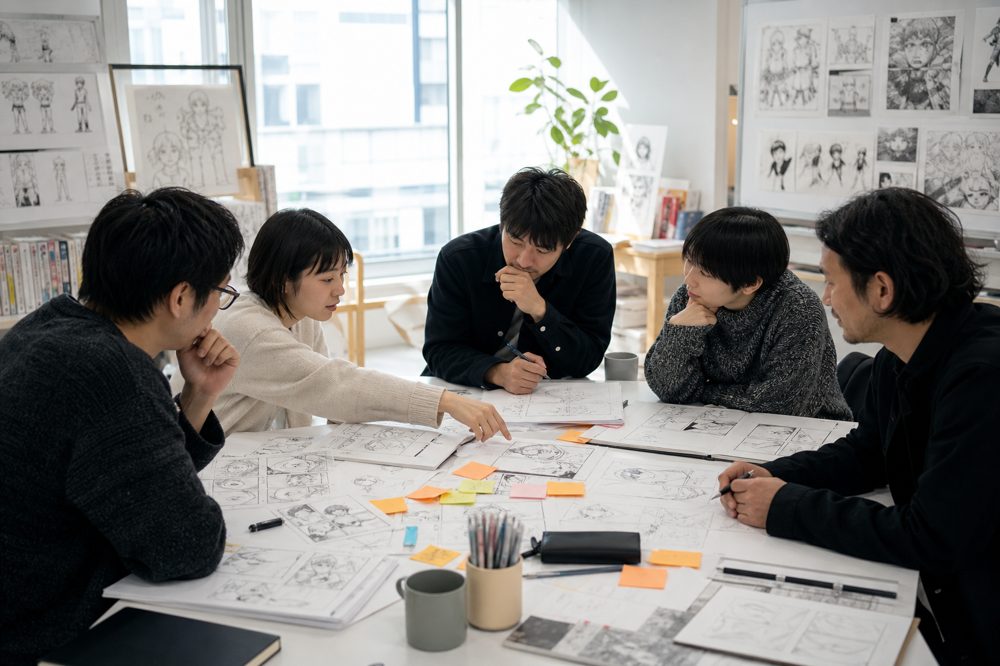 採用マンガのシナリオと絵コンテを制作するクリエイティブチーム
