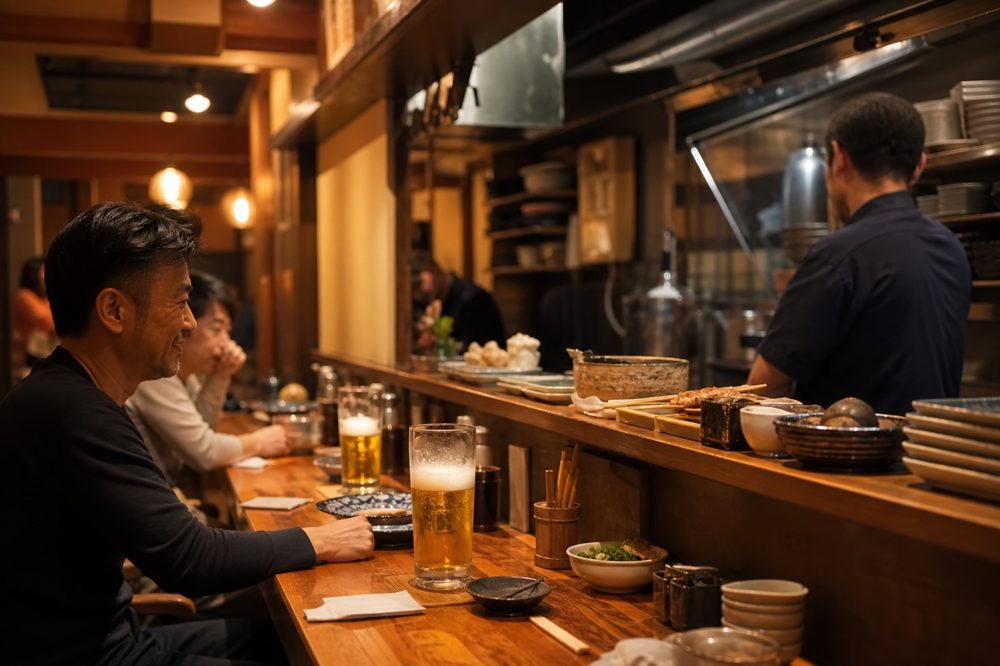 小資本で開業した飲食店フランチャイズのイメージ・居酒屋の温かみある内観
