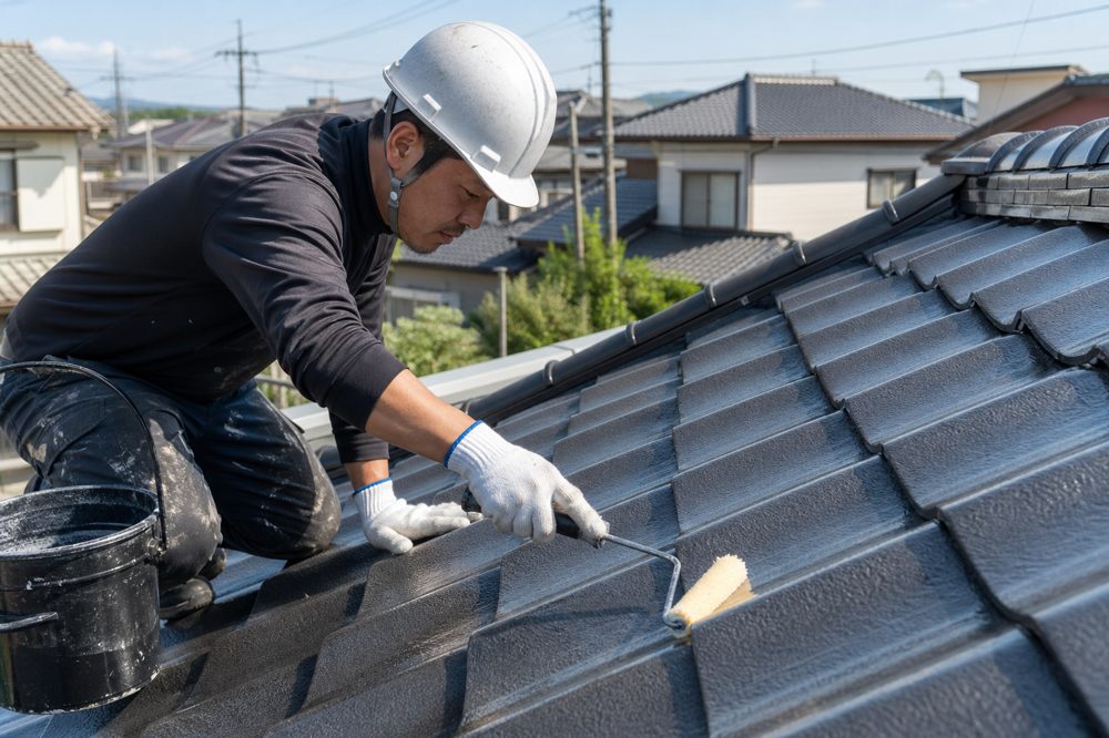 愛知県の住宅屋根に防水コーキングを施工する専門業者