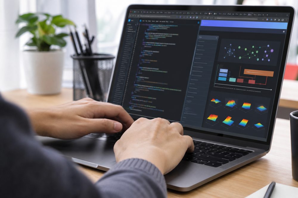 AIエージェント構築のコーディング学習シーン