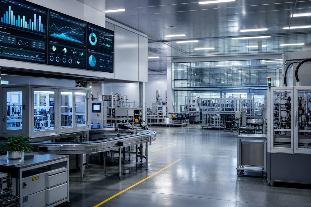 中小製造業におけるAI生産管理システムの活用イメージ