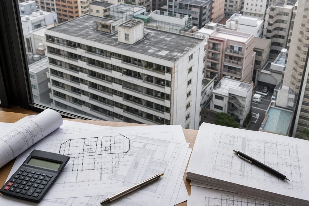 賃貸マンション建替え計画のイメージ